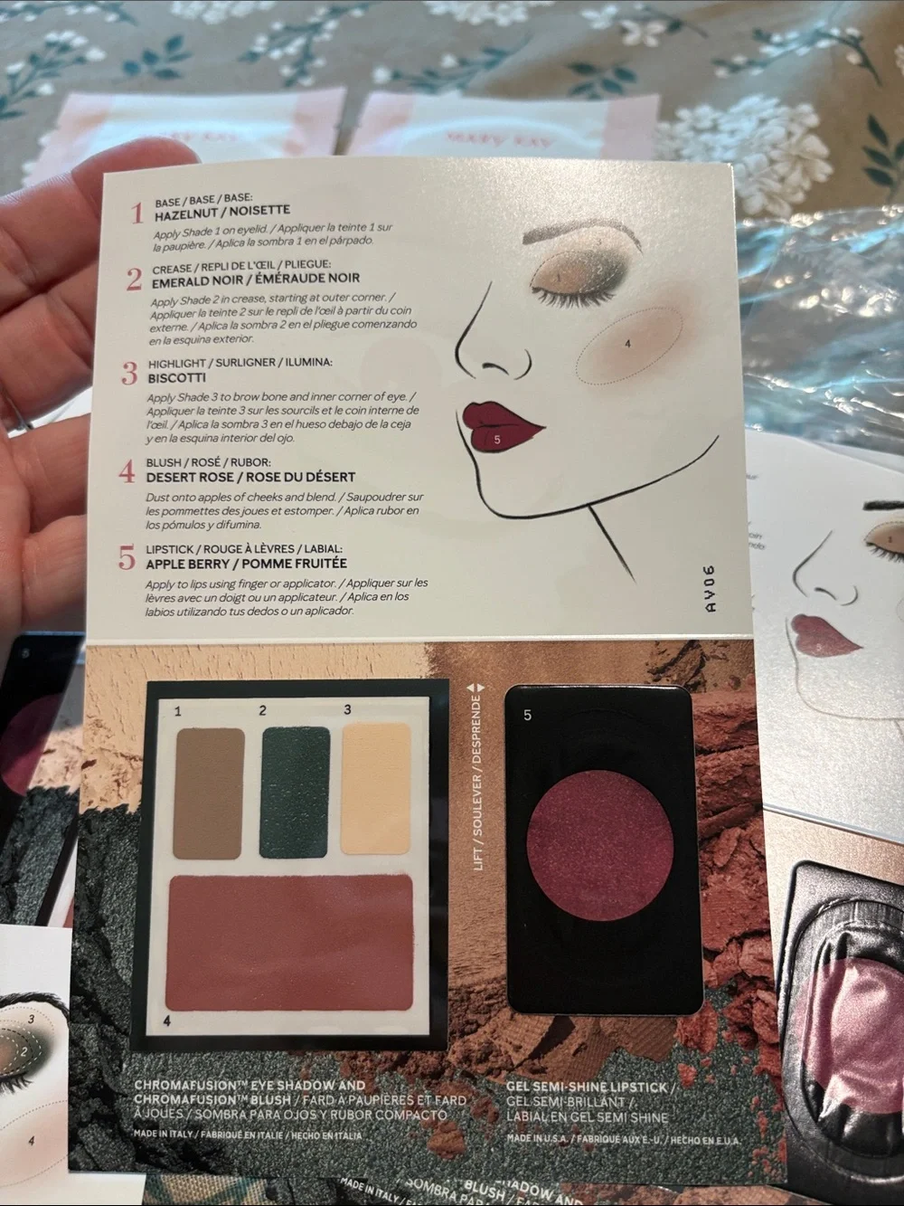 Mary Kay beauty lot, lipstick, blush eyeshadow, and eye patches
